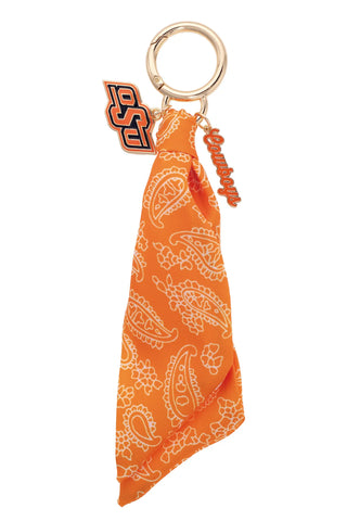 Oklahoma State Logo Bandana Bag Charm