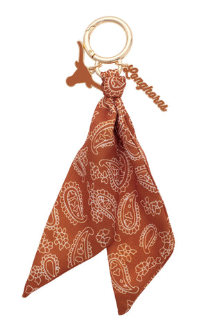 Longhorns Logo Bandana Bag Charm