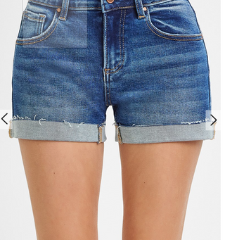 LOW RISE CUFFED SHORTS