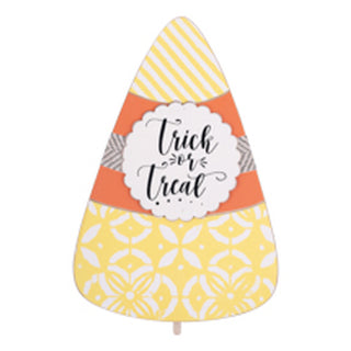 Trick or Treat Candy Corn Sign Topper