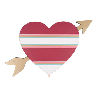 Heart with Arrow Sign Topper