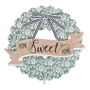 Floral Wreath Sign Topper