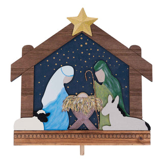 Nativity Stable Sign Topper