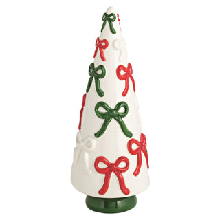 Ceramic Bow Christmas Trees