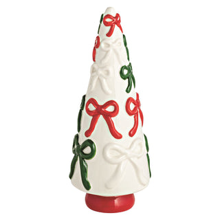 Ceramic Bow Christmas Trees