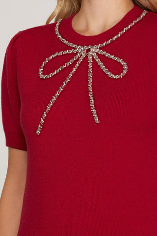 Beaded Bow Sweater