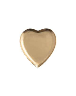Brass Heart Tidbit Tray