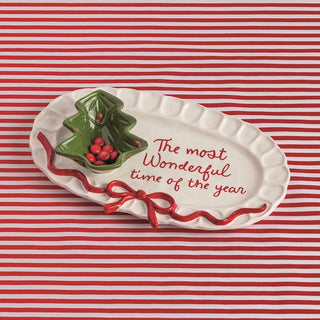 Bow Tree Platter Set