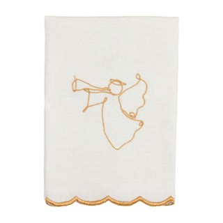 Gold Christmas Embroidery Towels