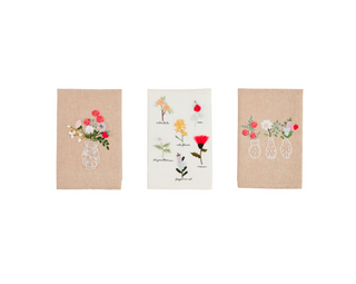 Flower Embroidery Towels