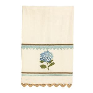 Floral Embroidered Waffle Towels