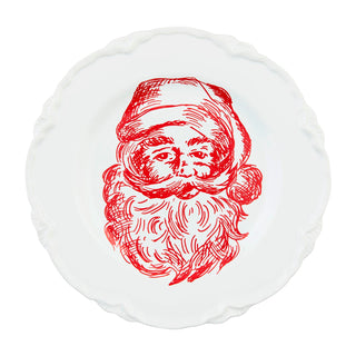 Red Toile Dessert Plates