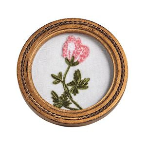 Framed Floral Embroidery