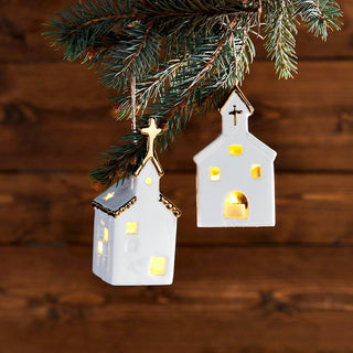 Light Up Church Ornaments