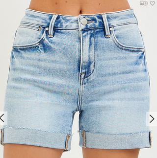 HIGH RISE CUFFED SHORTS