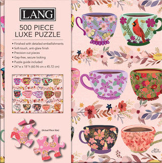 FLORAL TEA TIME PUZZLES - 500 PC LUXE