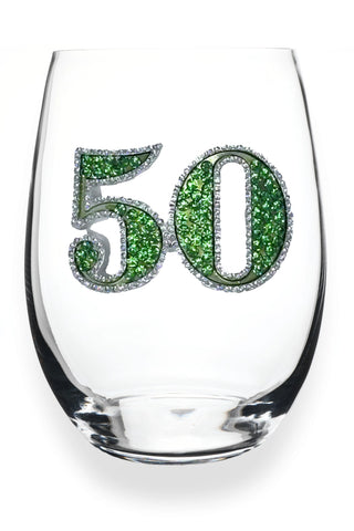 Birthday Number Wine Glass - Stemless