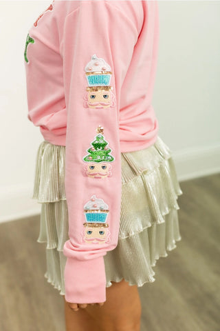 Holly Jolly Pink Sweatshirt