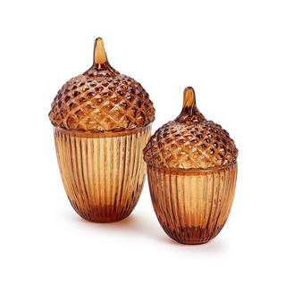 Amber Acorn Jars