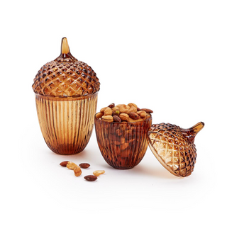 Amber Acorn Jars