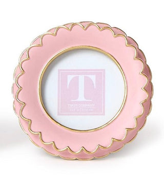 Pink Scalloped Mini Photo Frame
