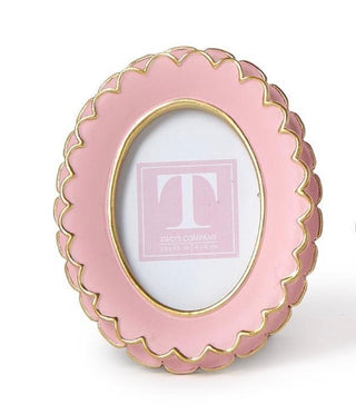Pink Scalloped Mini Photo Frame