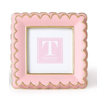 Pink Scalloped Mini Photo Frame