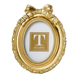Gold Bow Mini Photo Frame