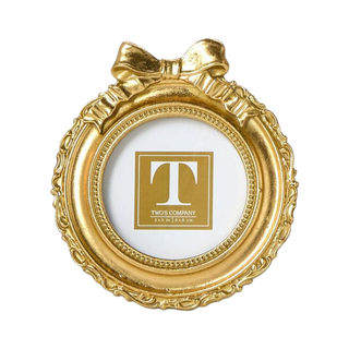 Gold Bow Mini Photo Frame