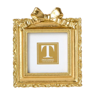 Gold Bow Mini Photo Frame
