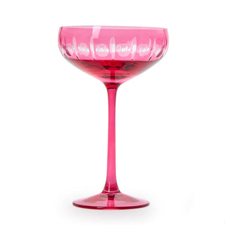Pink Coupe Wine Glass