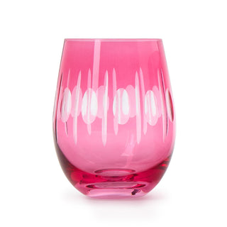Pink Stemless Wine Glass