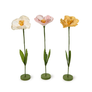 Hand-Crafted Paper Flower with Base