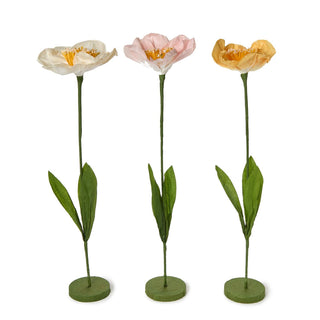 Hand-Crafted Paper Flower with Base