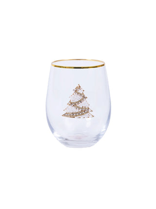 Embellished Tree Wine Glass