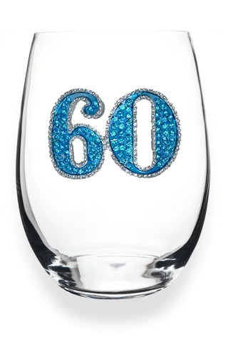 Birthday Number Wine Glass - Stemless