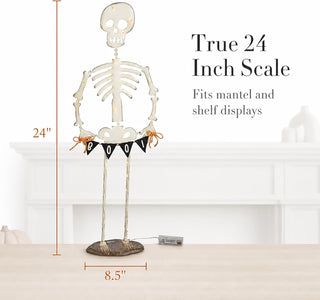Light Up Skeleton Sitter Large