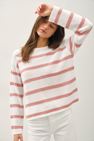 Striped Relaxed Fit Sweater