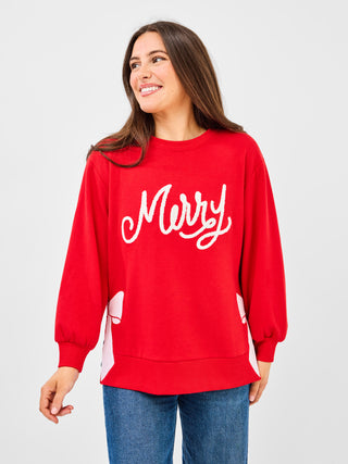 Lakelyn Merry Bow Sweatshirt