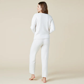 Solid Marshmallow V-Neck Lounge Set