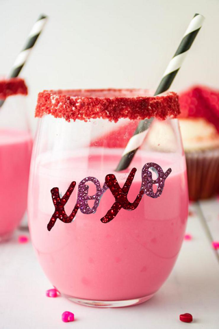 XOXO Wine Glass - Stemless