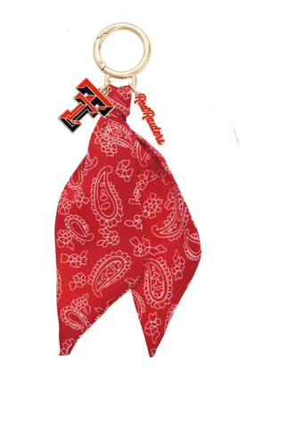 Texas Tech Red Raiders Logo Bandana Bag Charm