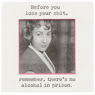 No Alcohol In Prison Beverage Napkin