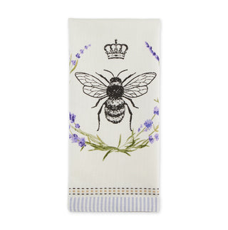 Royal Bee Embellished Dish Towel