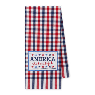 America the Beautiful Embellished Dish Towel