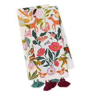 Bali Botanical Embellished Dish Towel