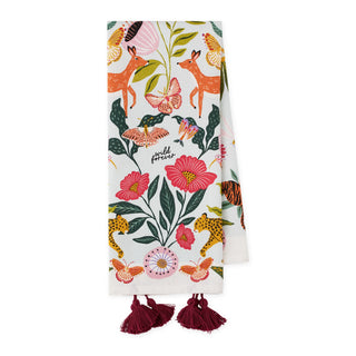 Bali Botanical Embellished Dish Towel