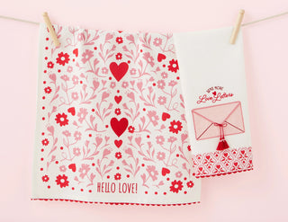 Send More Love Letters Dish Towel