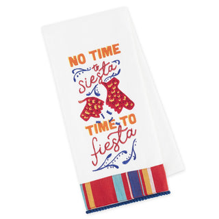 Time to Fiesta Embellished Dish Towel