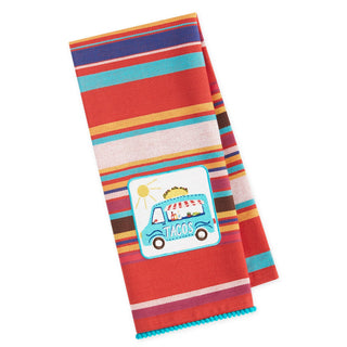 Taco Truck Embellished Dish Towel